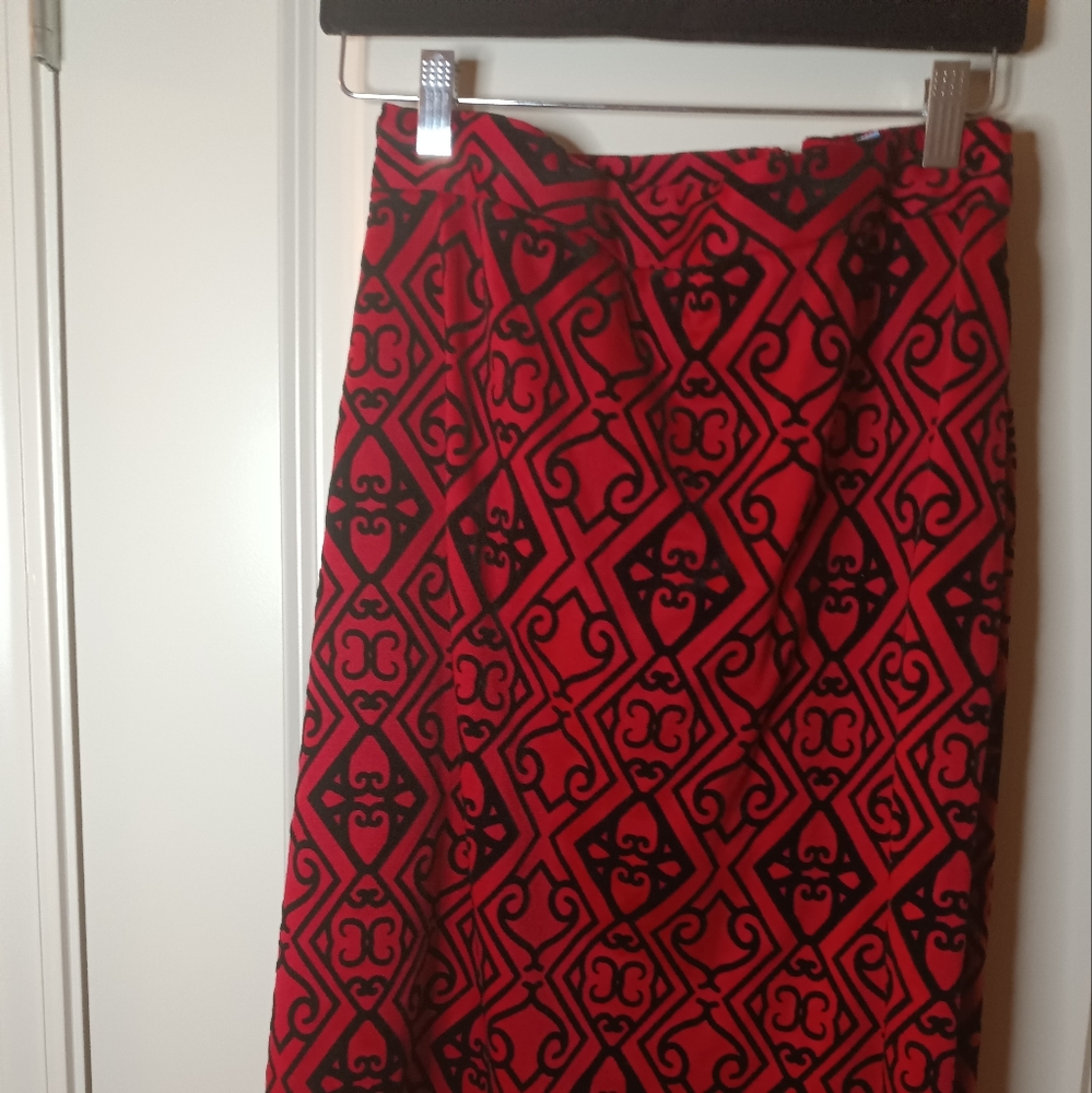 Lady On Red Skirt